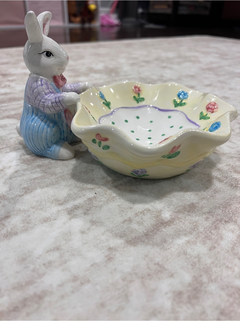 Vintage Mervyn’s Easter Parade Candy Dish Trinket - Picture 3 of 6
